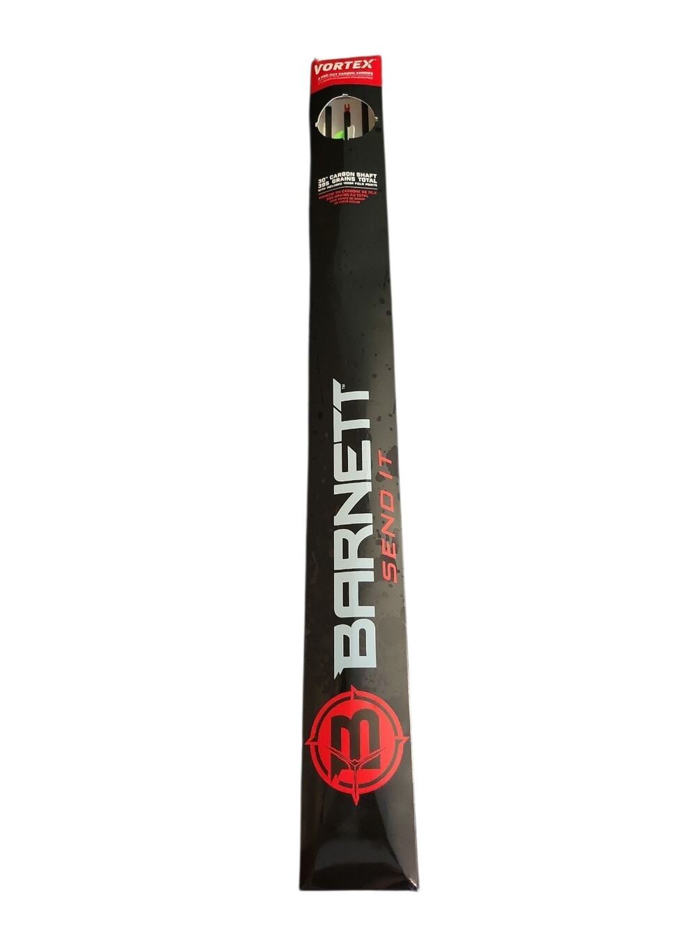Barnett Vortex Arrows 30 Inch 400 Spine for 40-60lb Bows, 3-Pack Green / White
